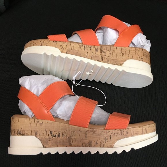 NIB Universal Thread Benni Heels Contoured Footbed for Support - Orange - 9 1/2 - Picture 3 of 8